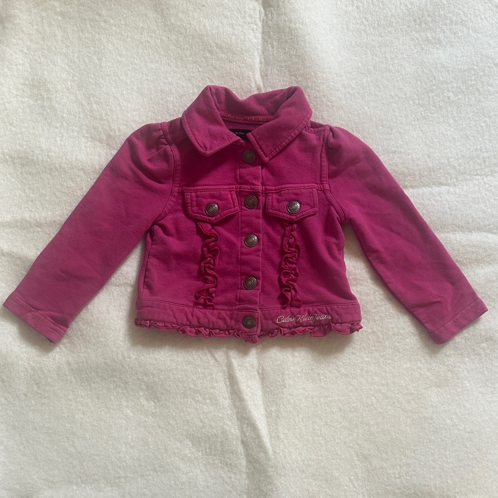 Calvin Klein Kids Pink Jacket, Size 2,